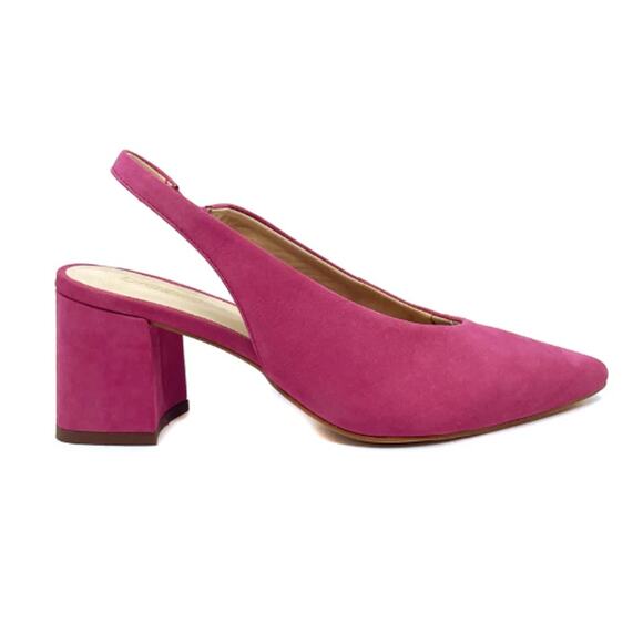 Ann Taylor Women's Magenta Brazilio Camelia Slingback Sandals Size 8M - Picture 1 of 11